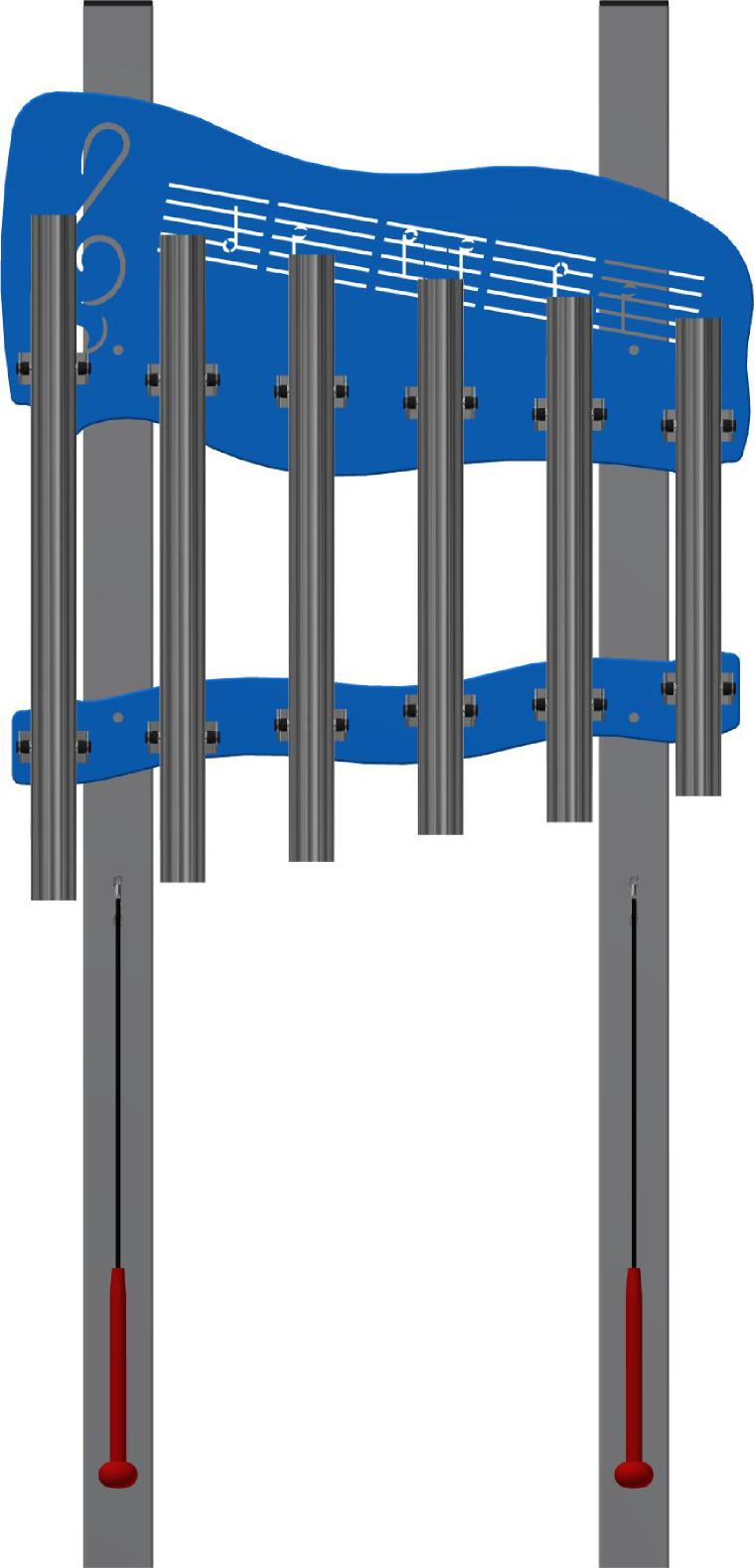 Play Chimes - Deluxe - 6 Tuned Chimes - Metaplay