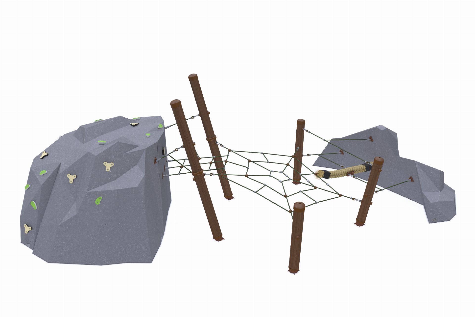 Climbing Net Playground Tungsten Climbing — CA 1900
