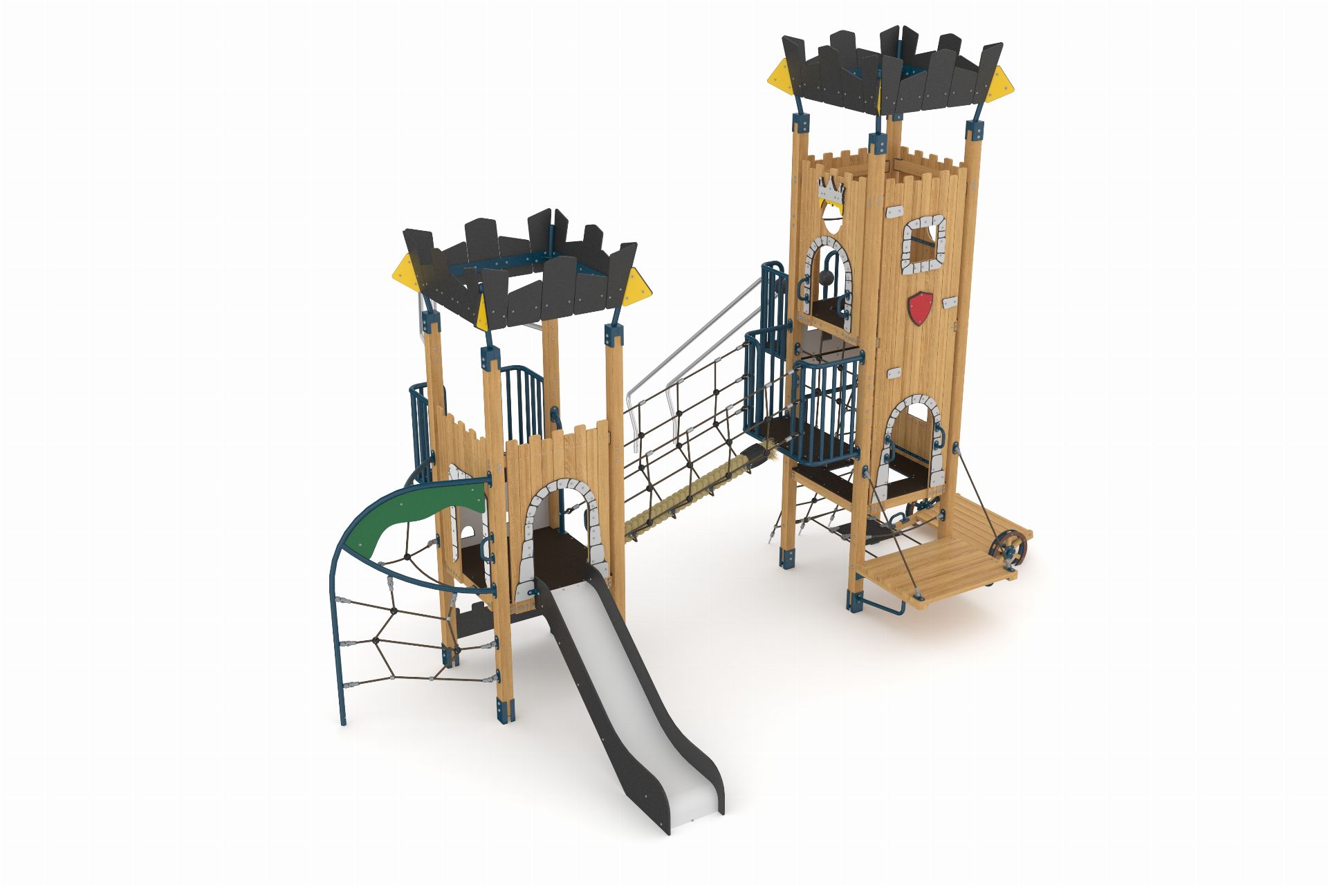 Wooden Playground Castlewood Series- Mgcs 104 — MGCS 104-P