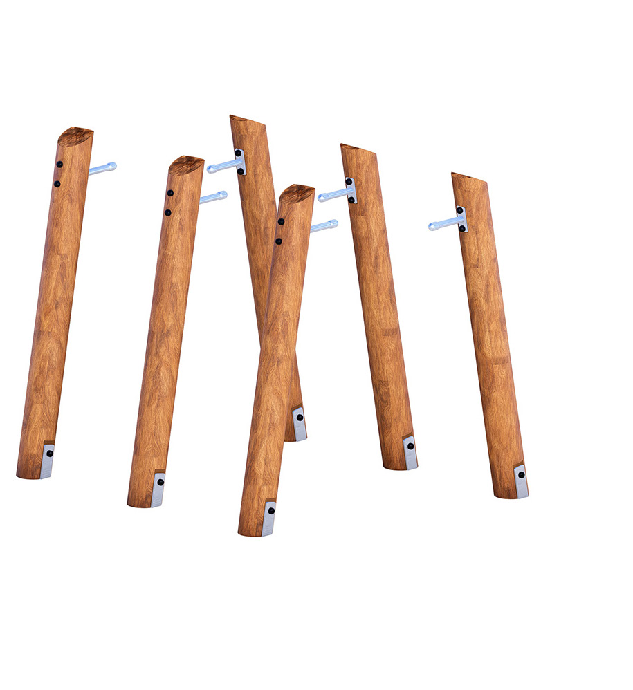 Log Overhead Swing Bars