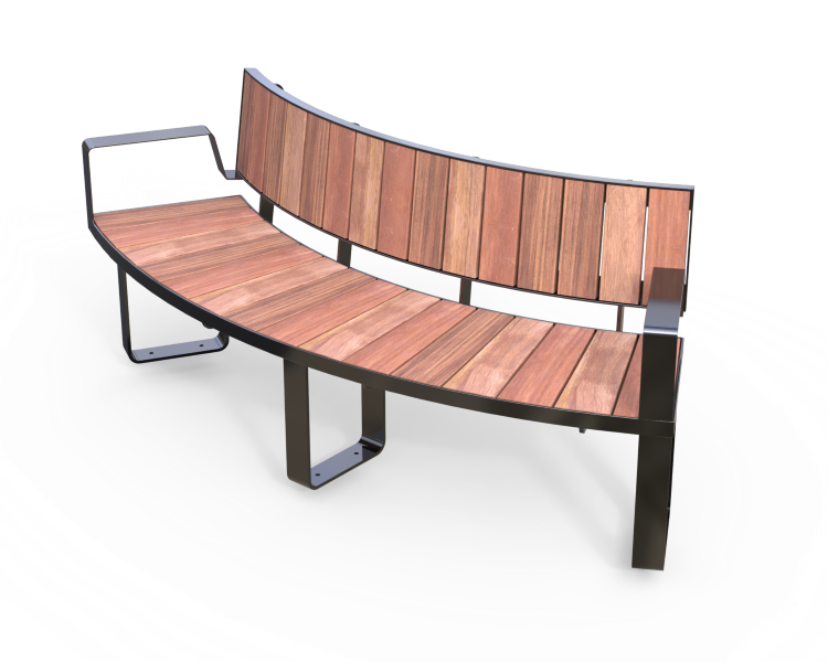 Porto Curved Seat. Internal Backrest