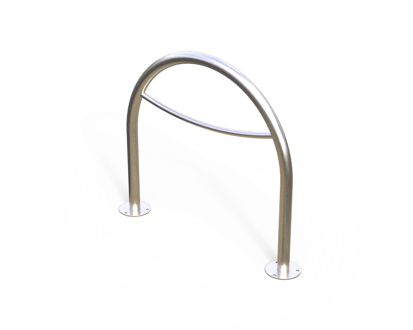 Bike Leaning Rail with Inverted Tube