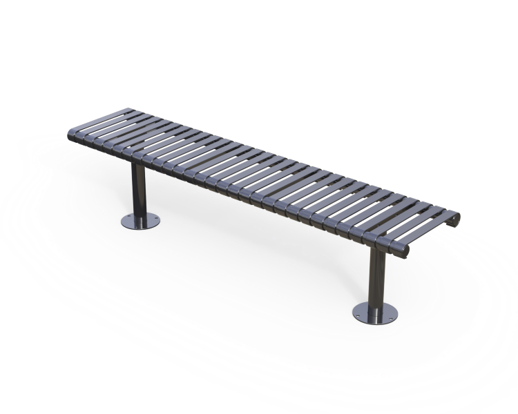 Steel Slat Bench