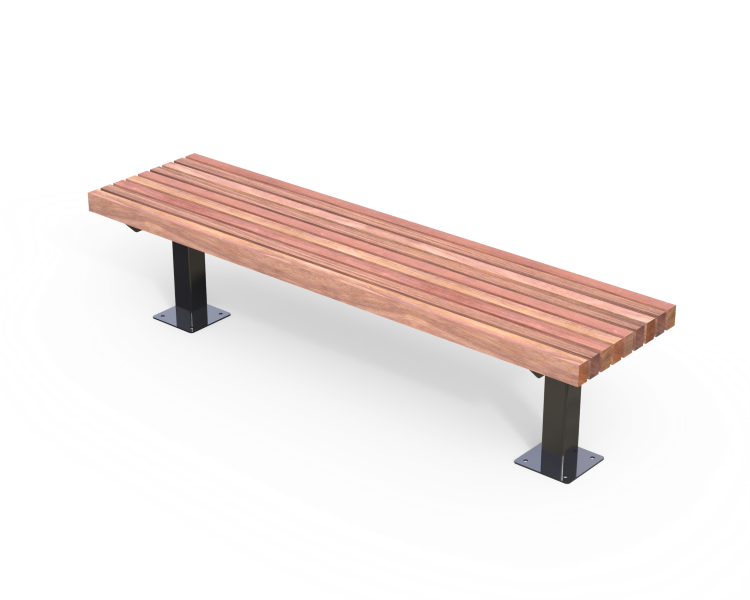 Vertical Slat Bench