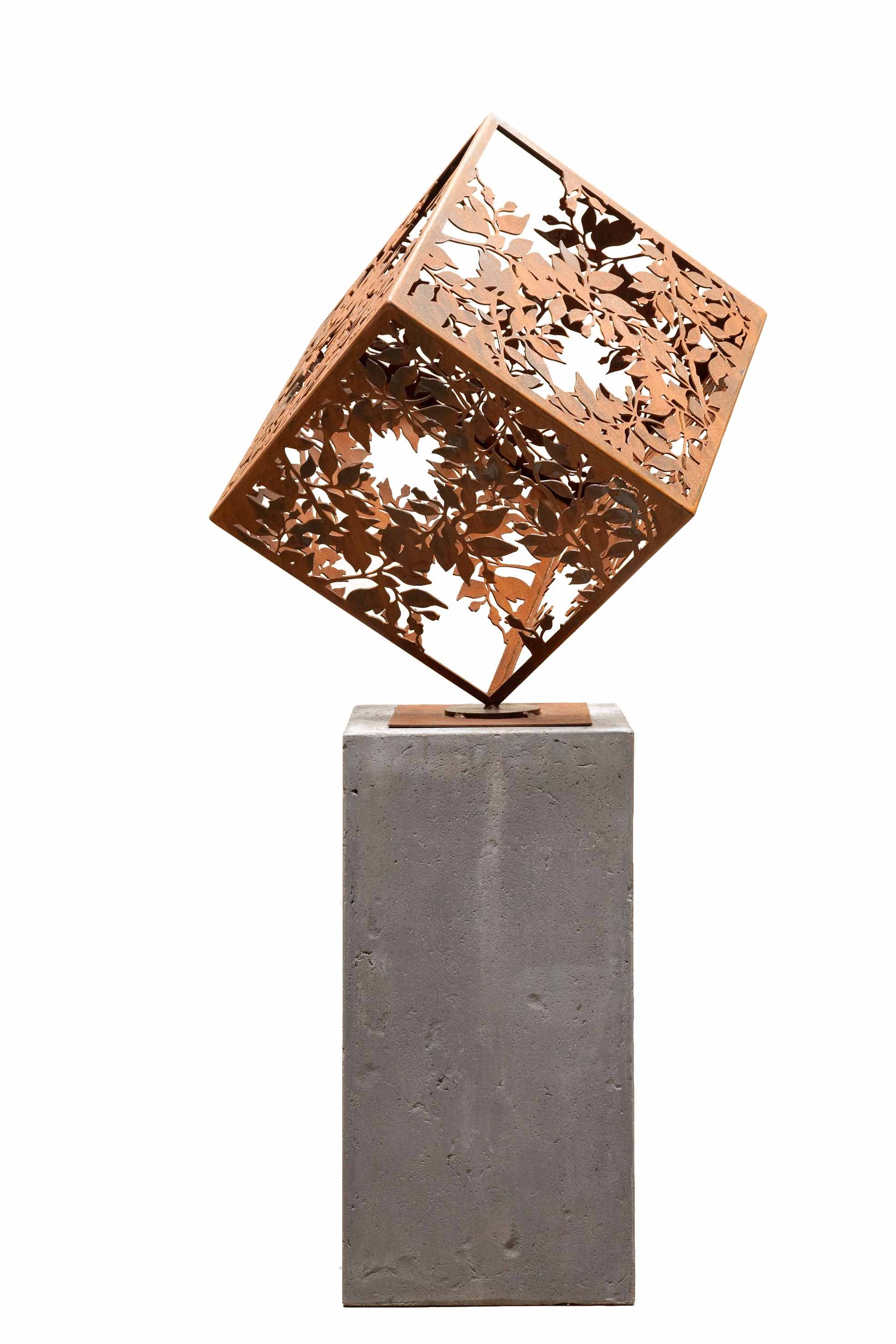 Autumn Cube Sculpture