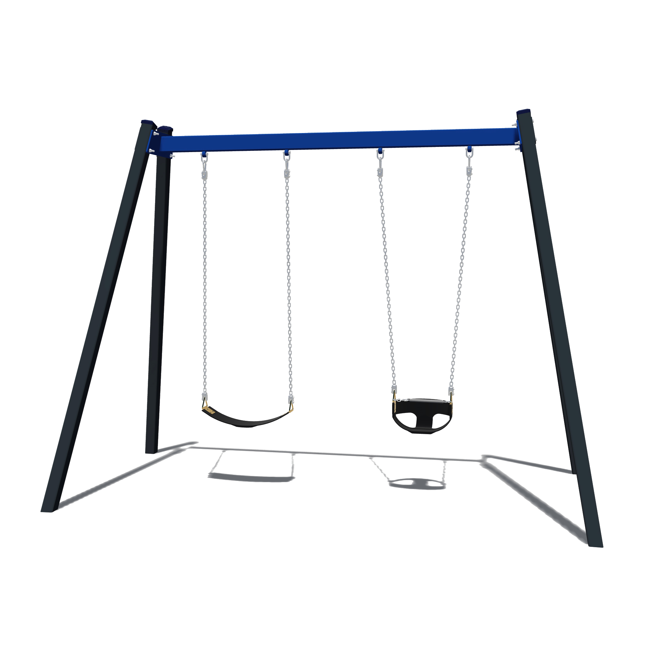Supervised Early Childhood Swing Frame - Metal - Double