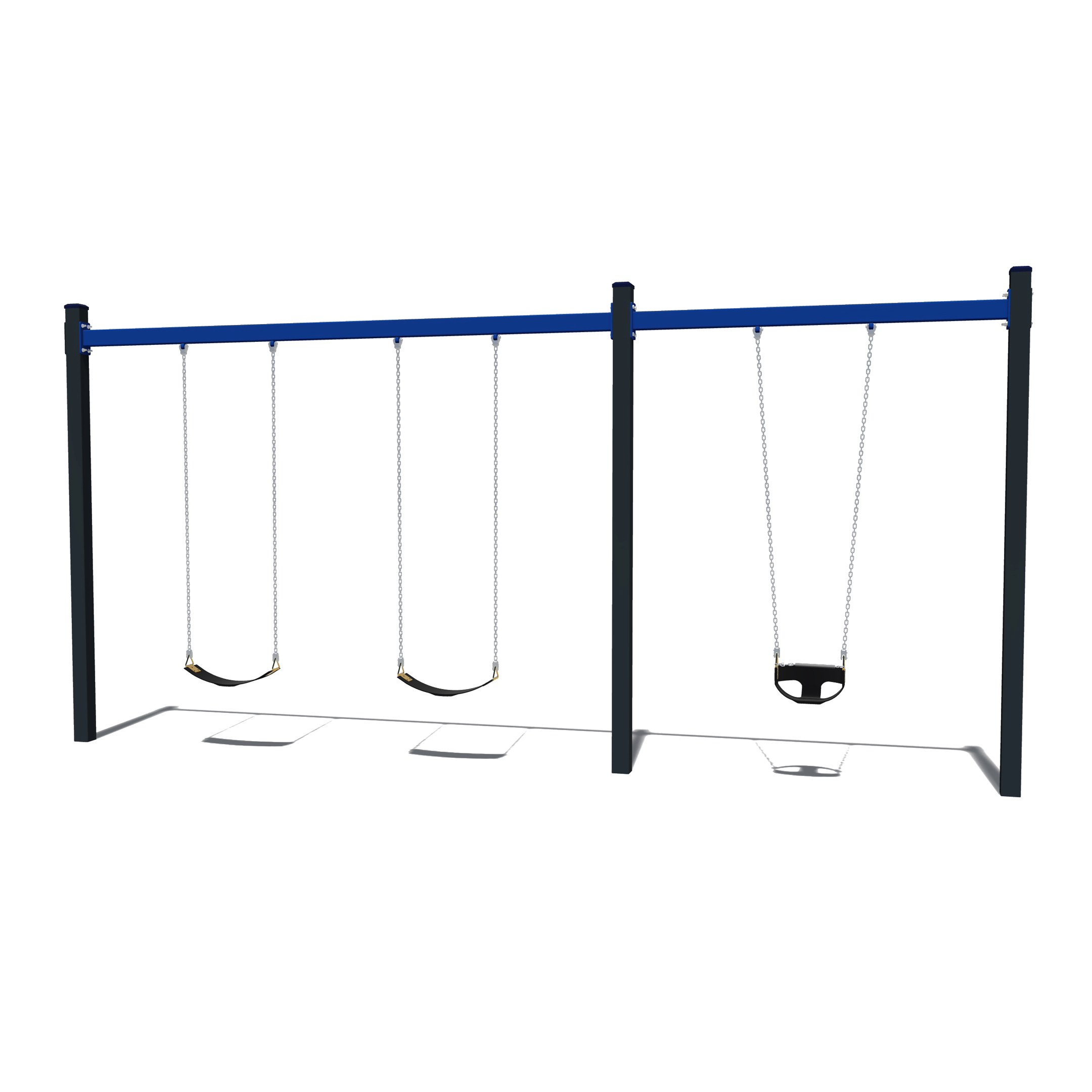 Community Swing Frame - Single Post - Triple