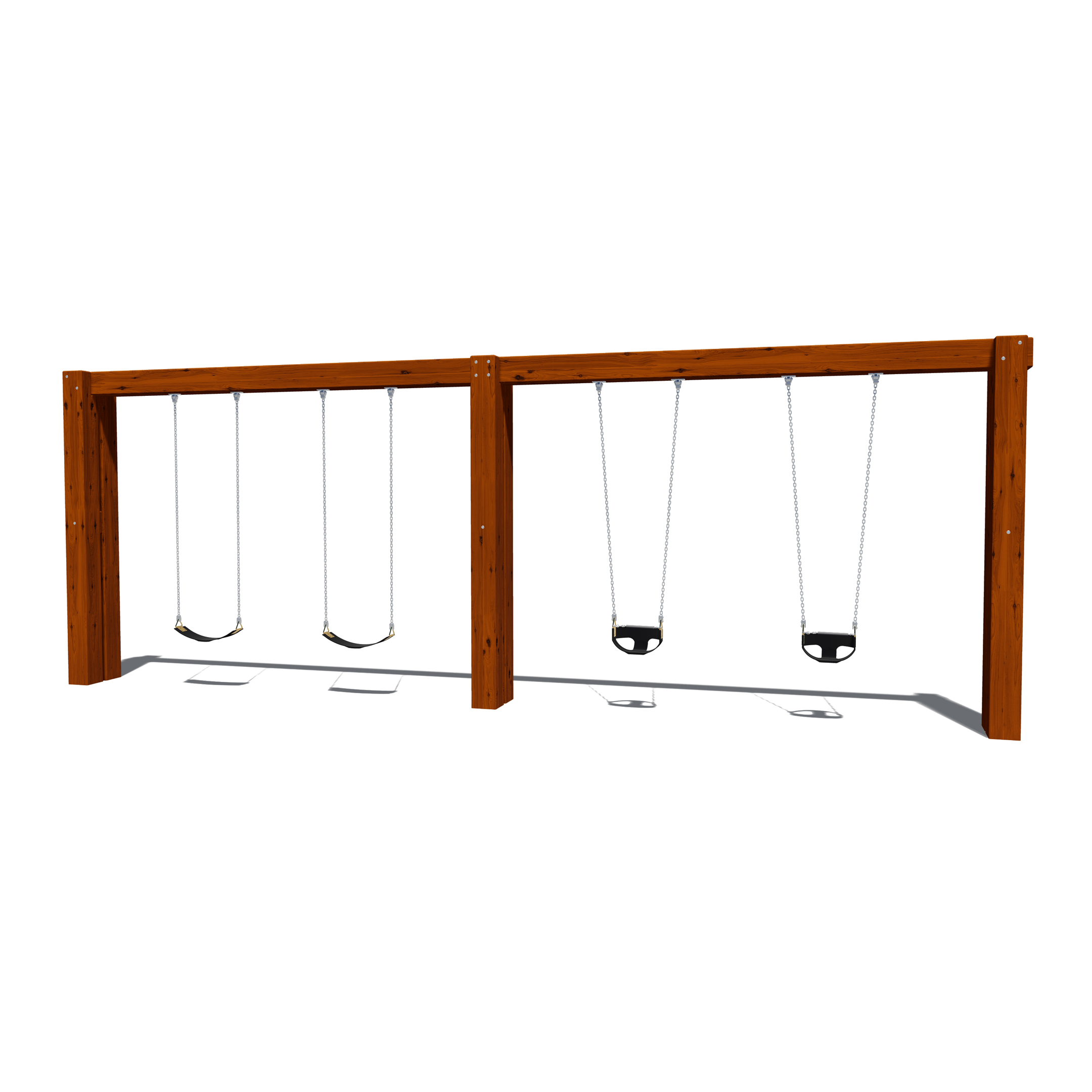 Community Swing Frame - 200 x 200 Uprights - 2.5m Quad