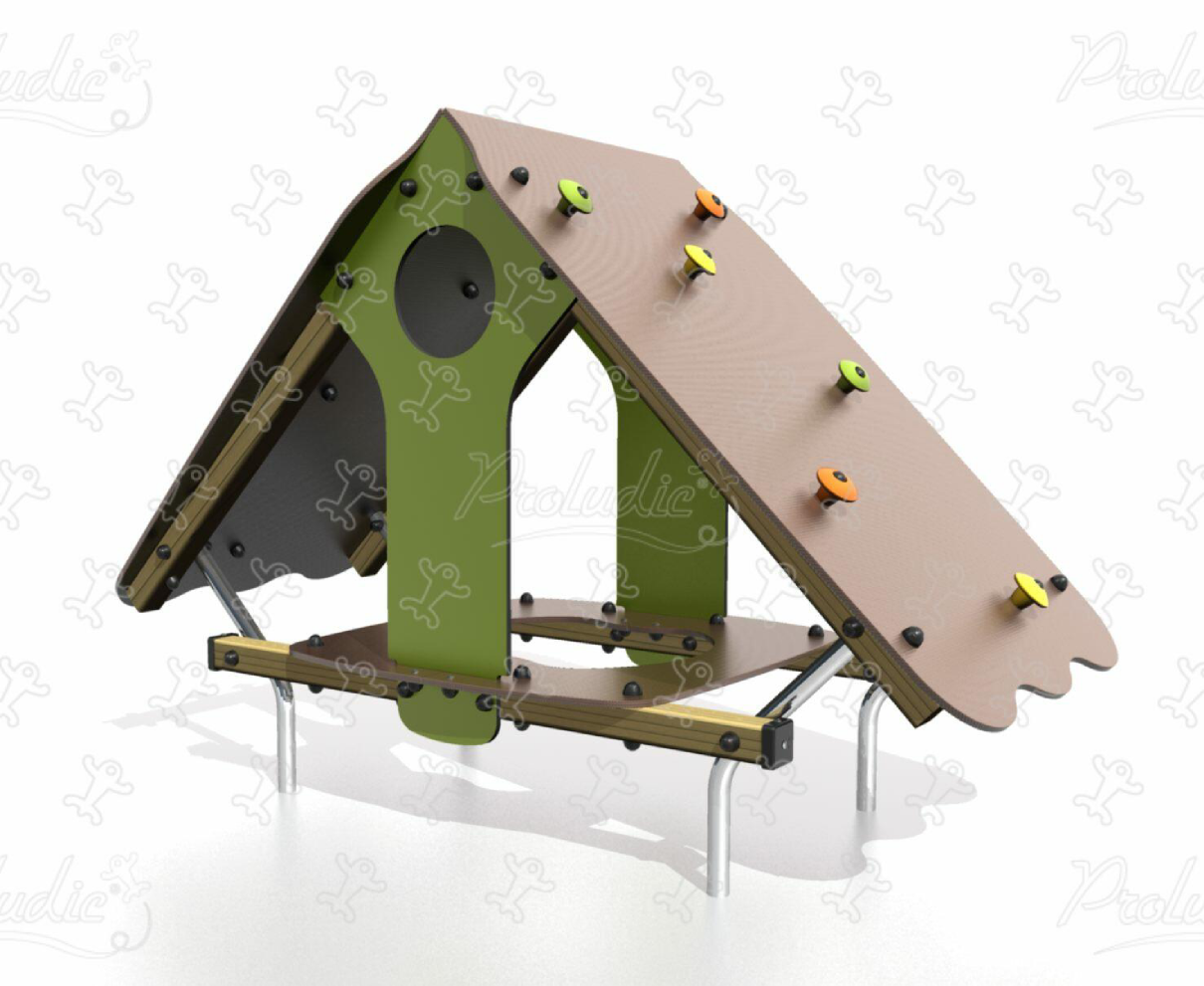 Climbing Hut with climbing roof
