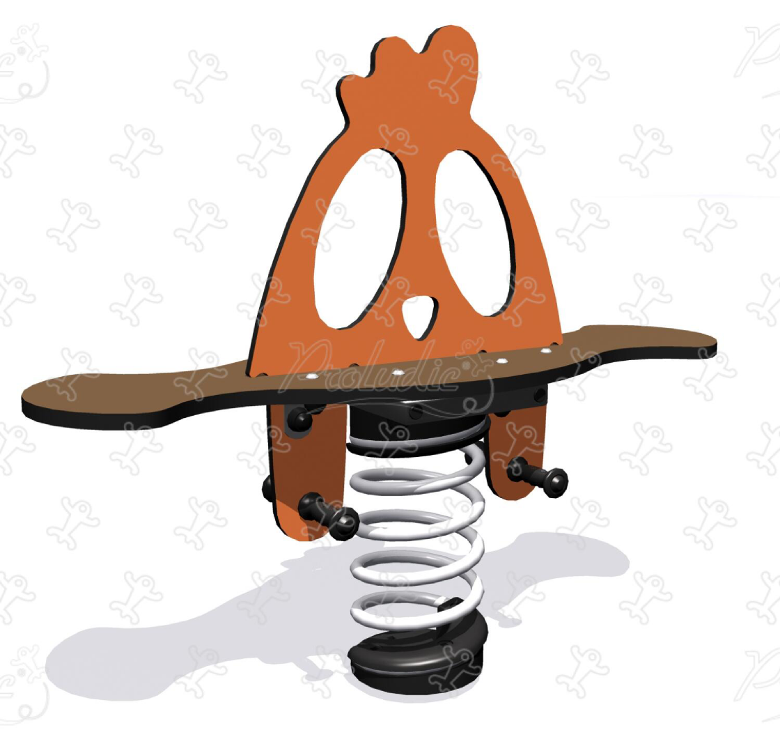 Arlette the Chicken -Orange chicken Springer 2 seats