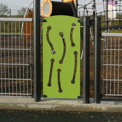 Fence pannel for playgrounds