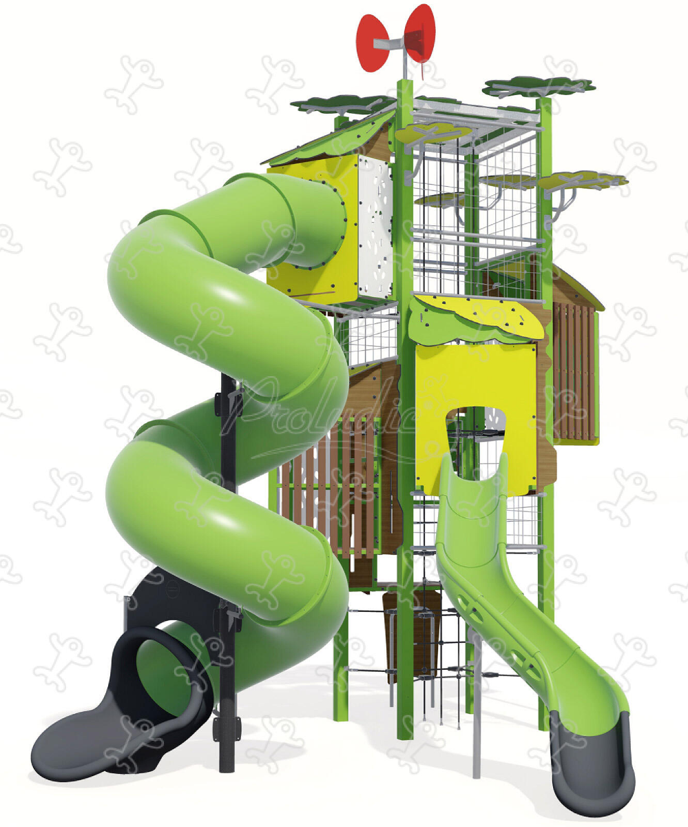 Tower - Giant play tower with slides and climbing activities