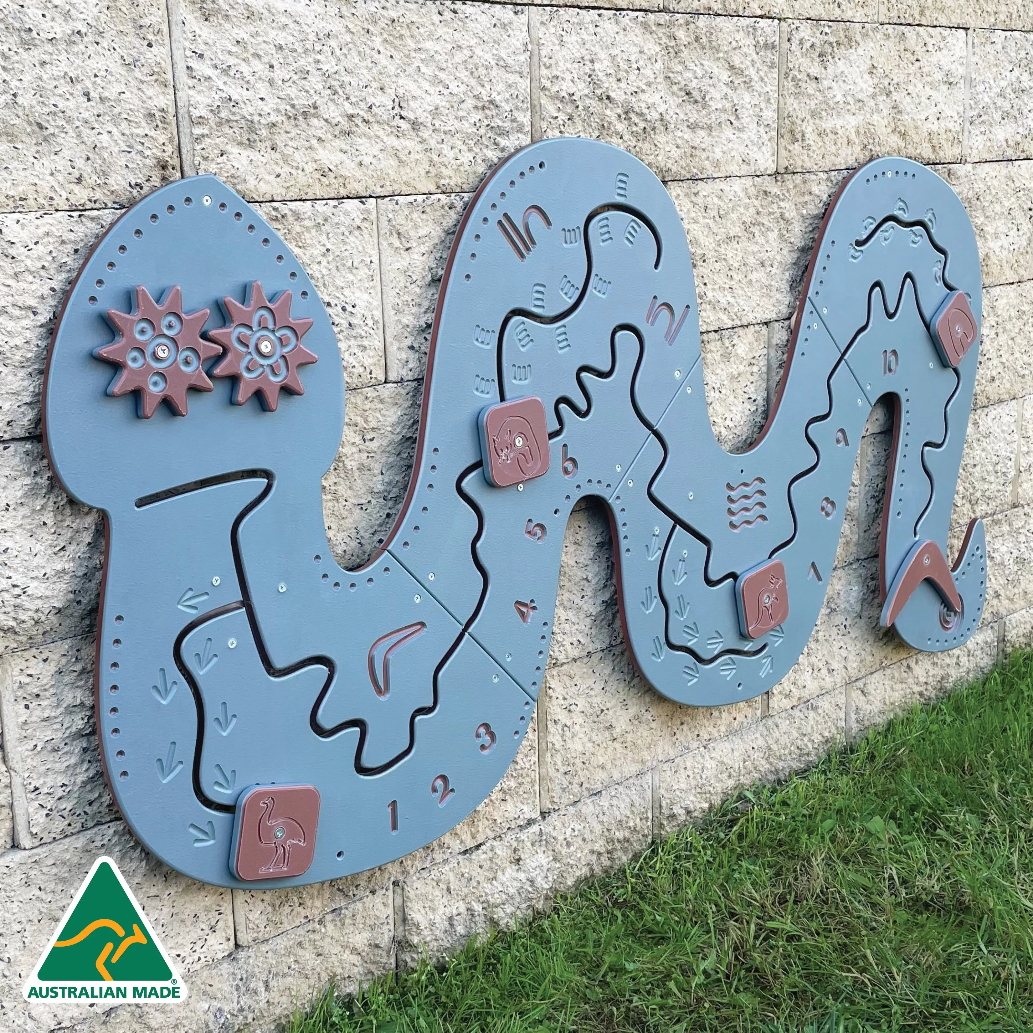 Rainbow Serpent Outdoor Wall Game