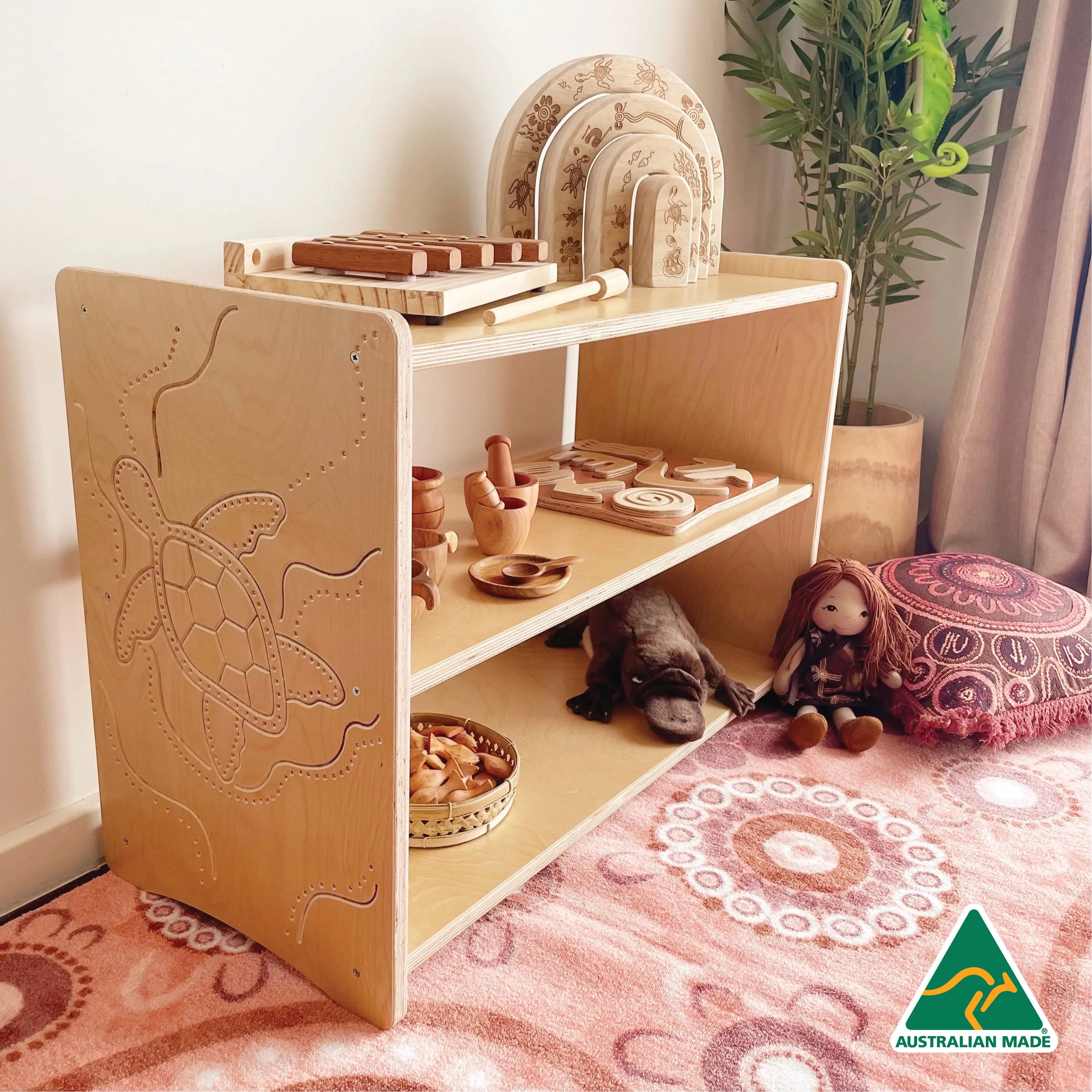 Indigenous Turtle Shelf 60cm