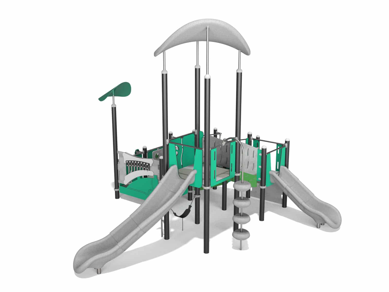 Triangle playground set recycling