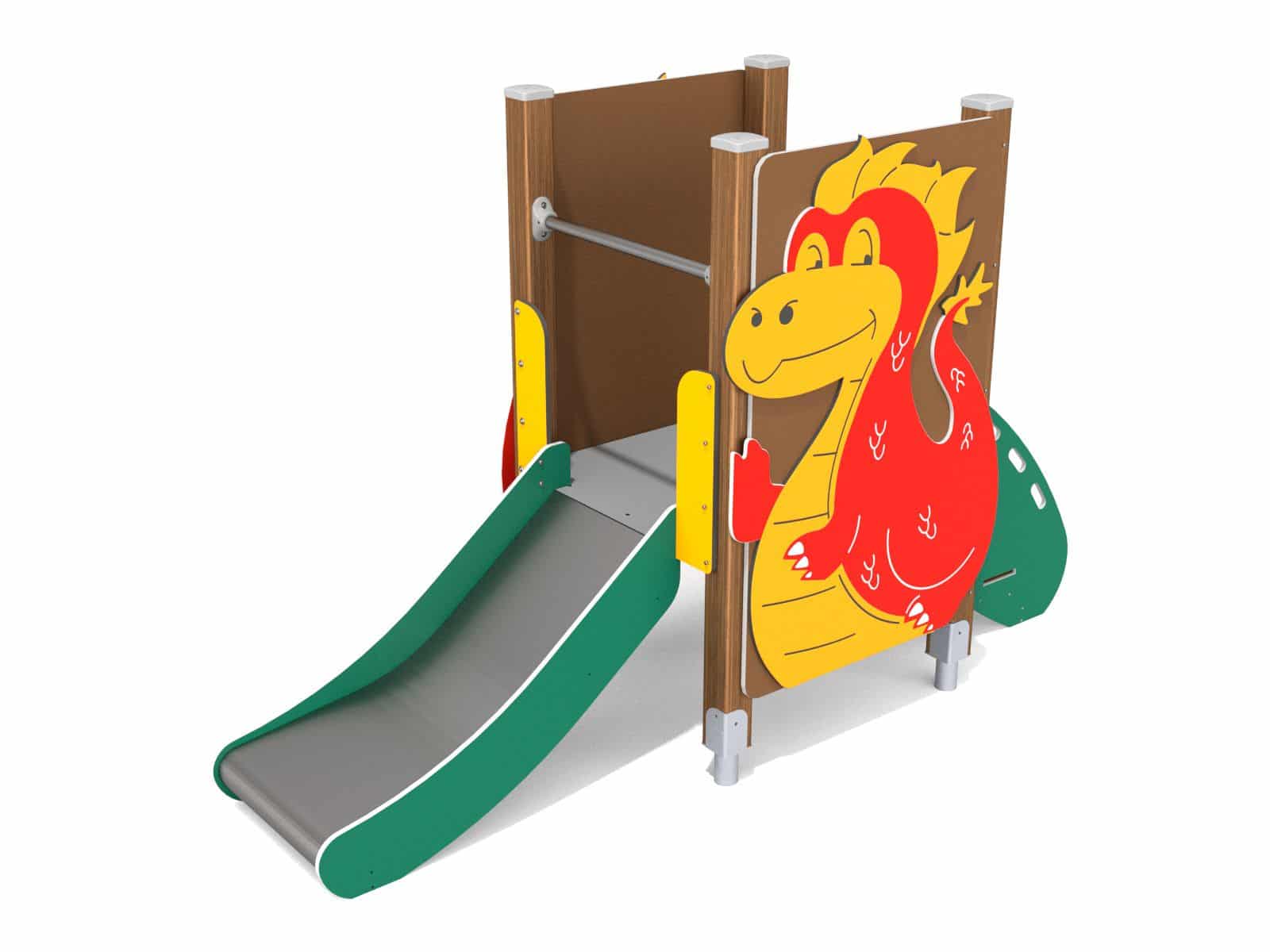 Playground dragon slide