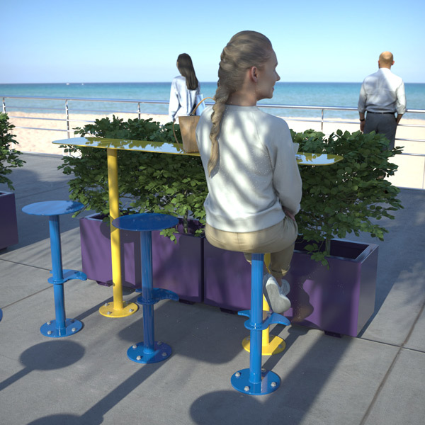 Spectrum Slim Bar Table