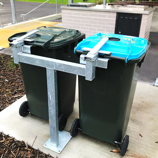 Dual Station Wheelie Bin Post