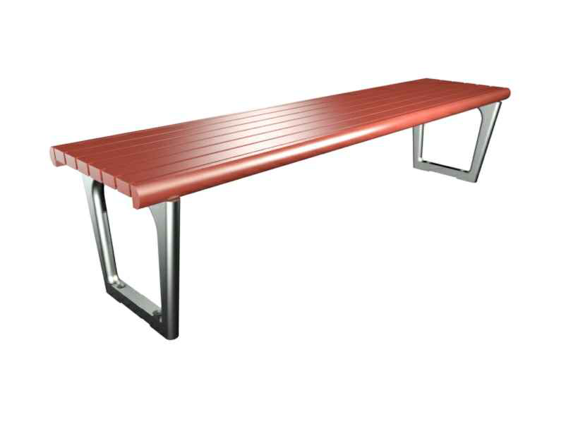 Metro Bench - Bolt Down (Aluminium)