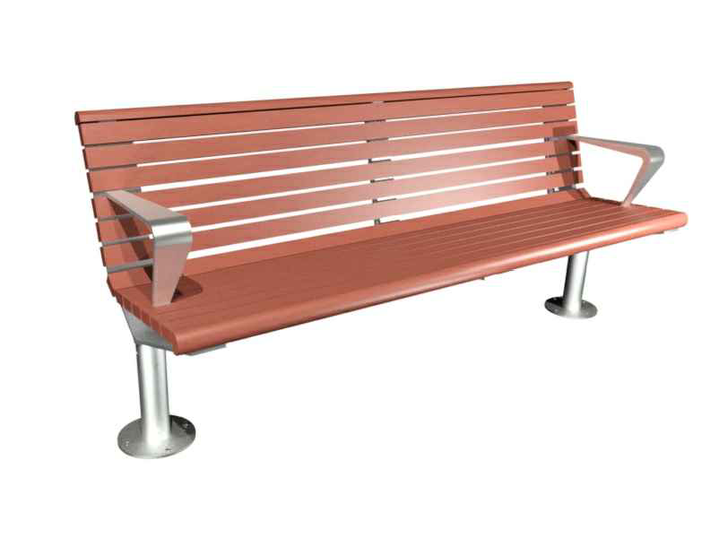Promenade Seat - Bolt Down (Aluminium)