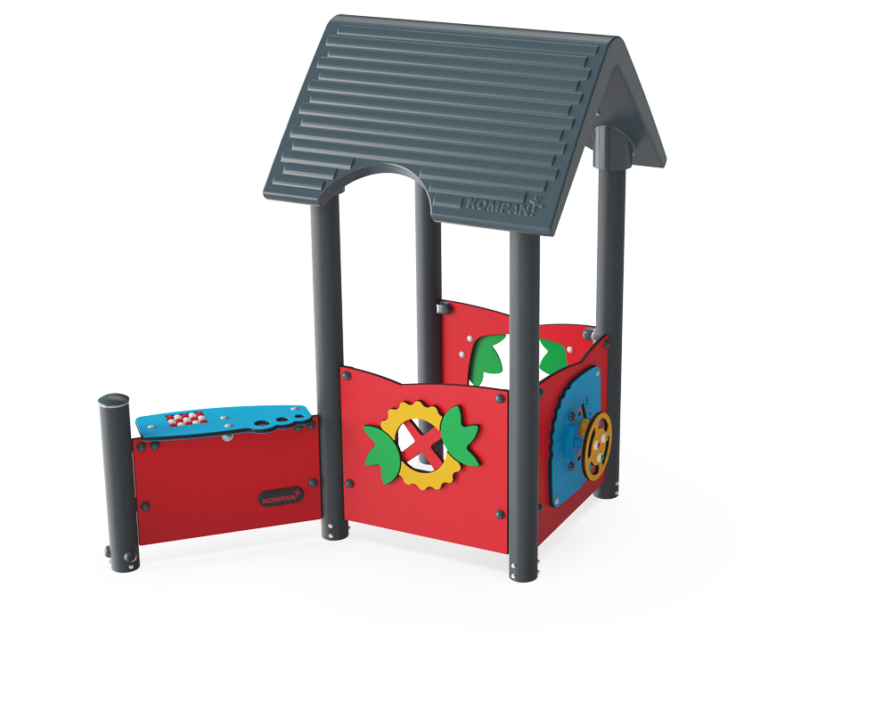 Playhouse with Outside Desk