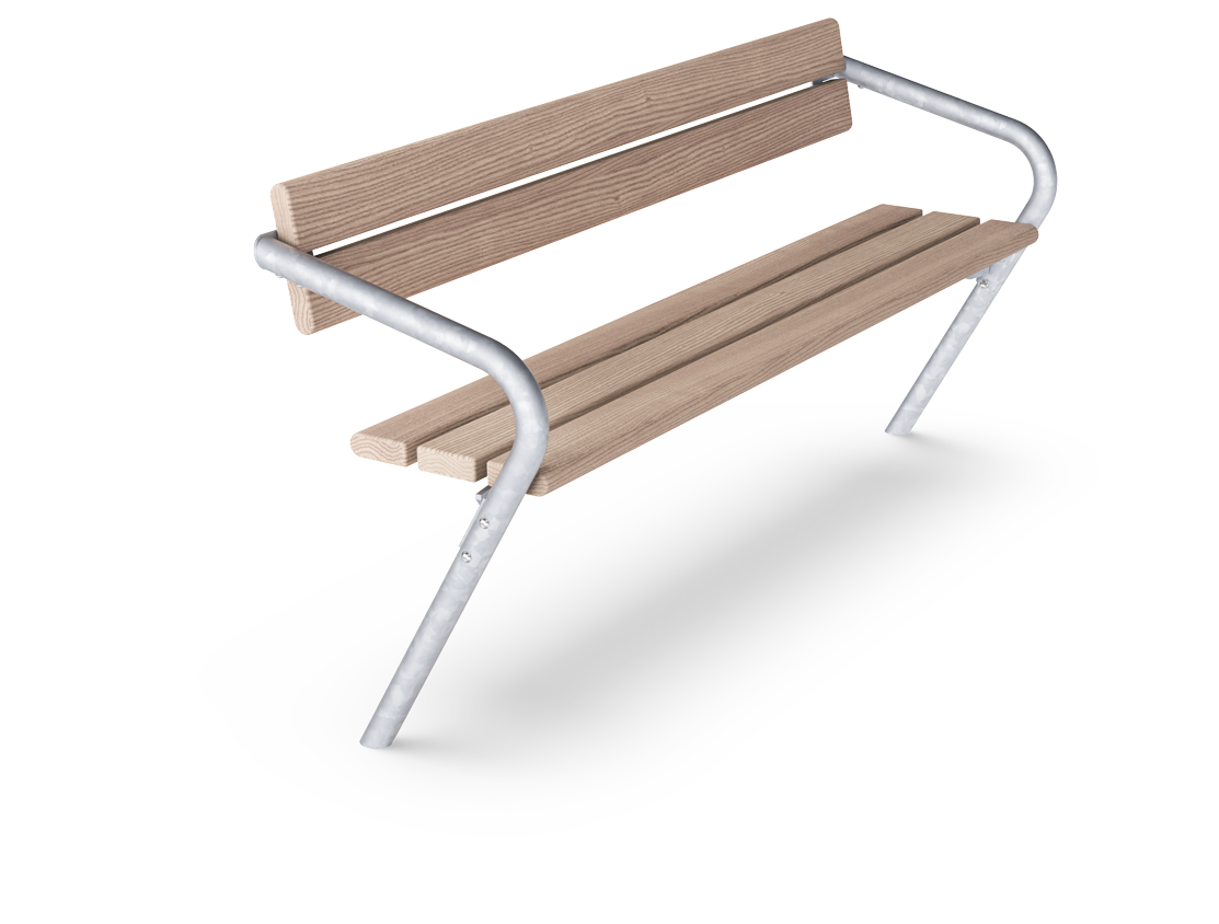 Agora Bench with Backrest