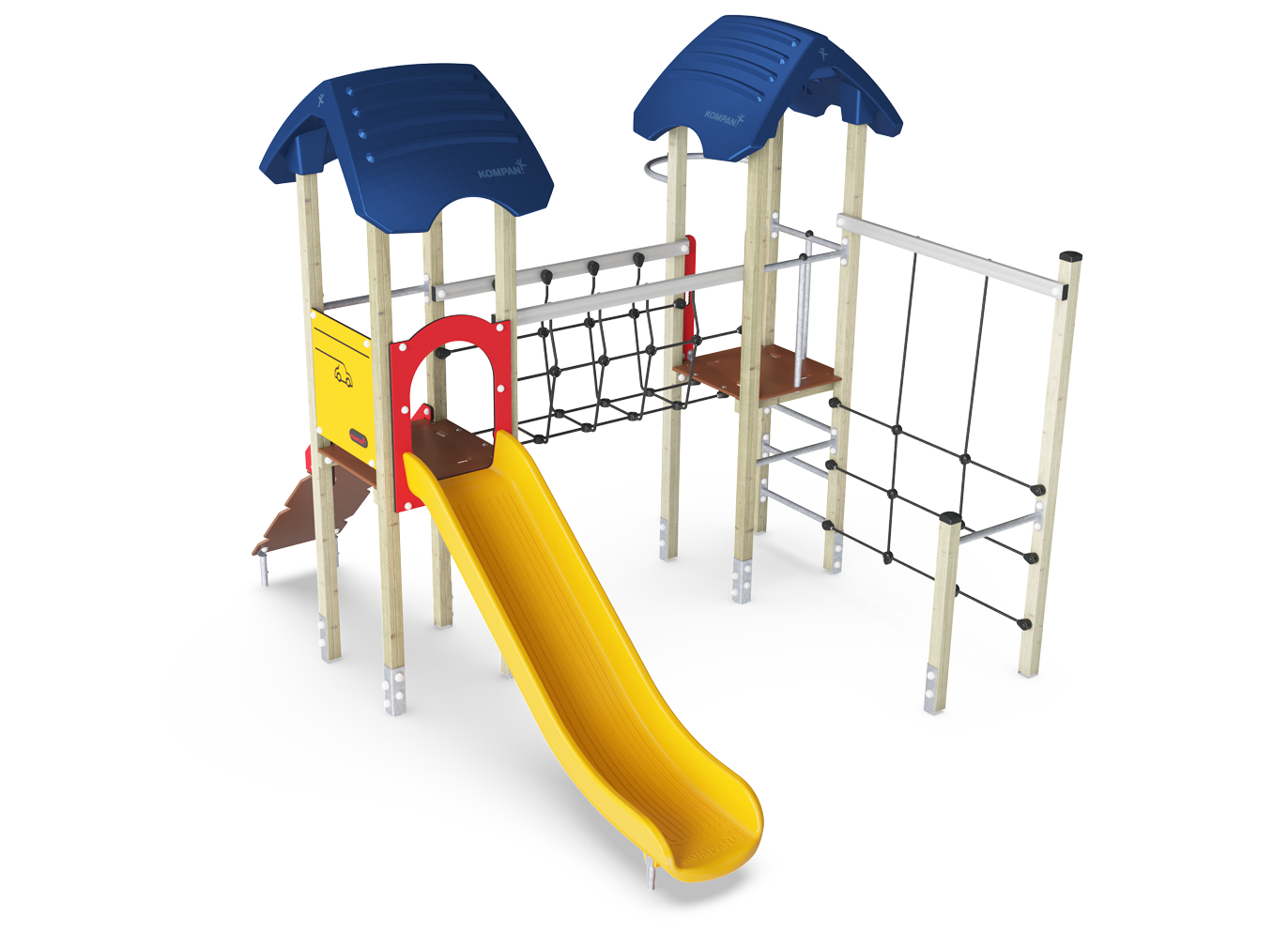Double Tower with Fireman's Pole