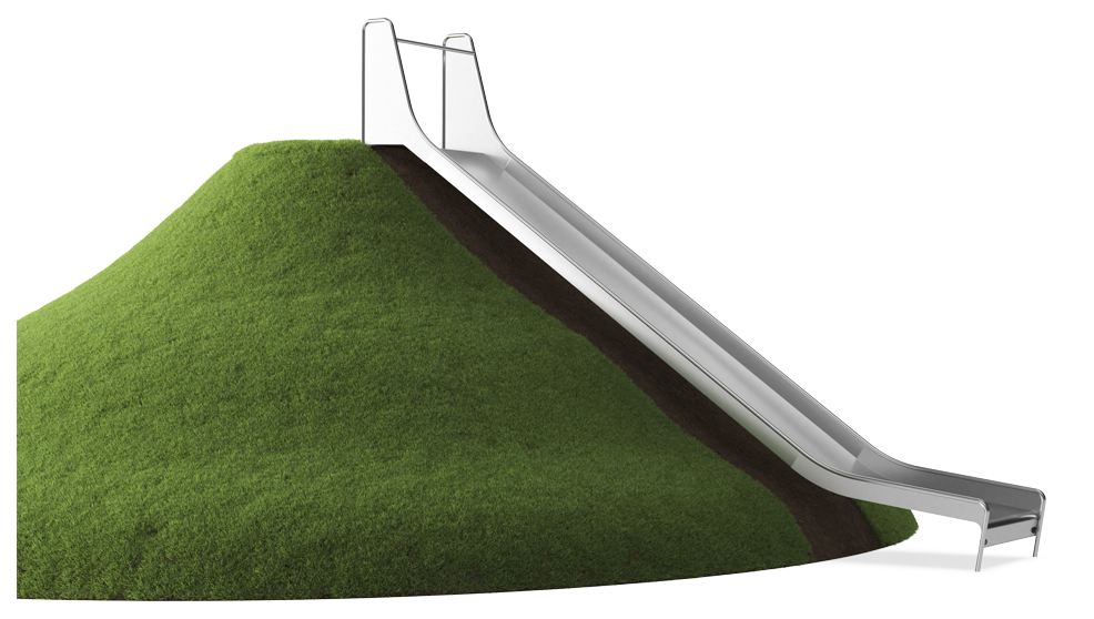 Embankment Slide, 3.0m high, 1.0m wide
