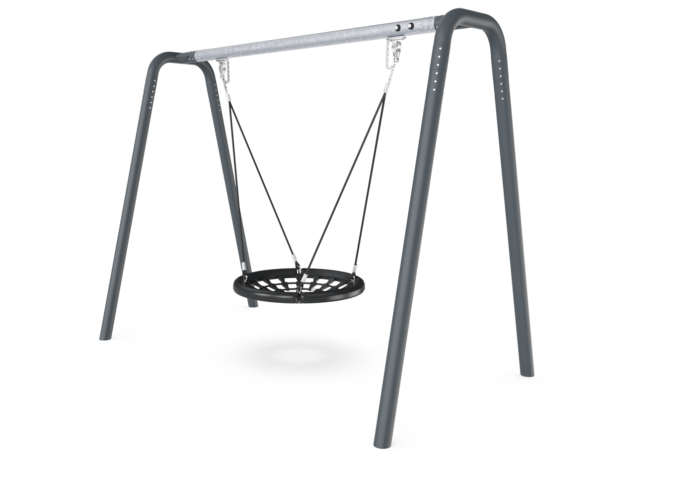 Steel Swing H:2.5m, 100cm Rope Seat
