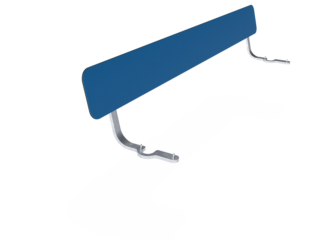 Agora Picnic Backrest Module - Blue HPL