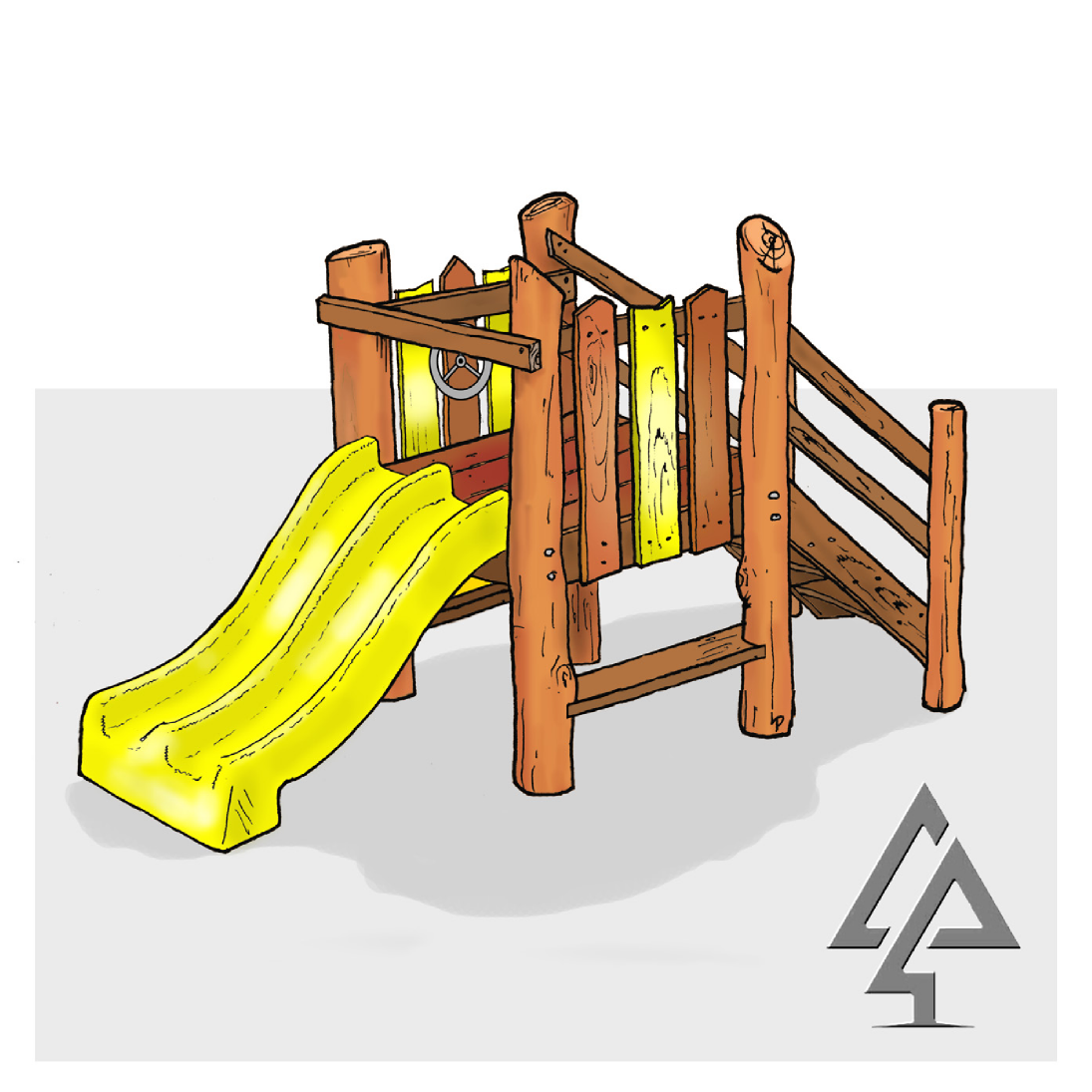 Double Slide Toddler Cubby 900mm