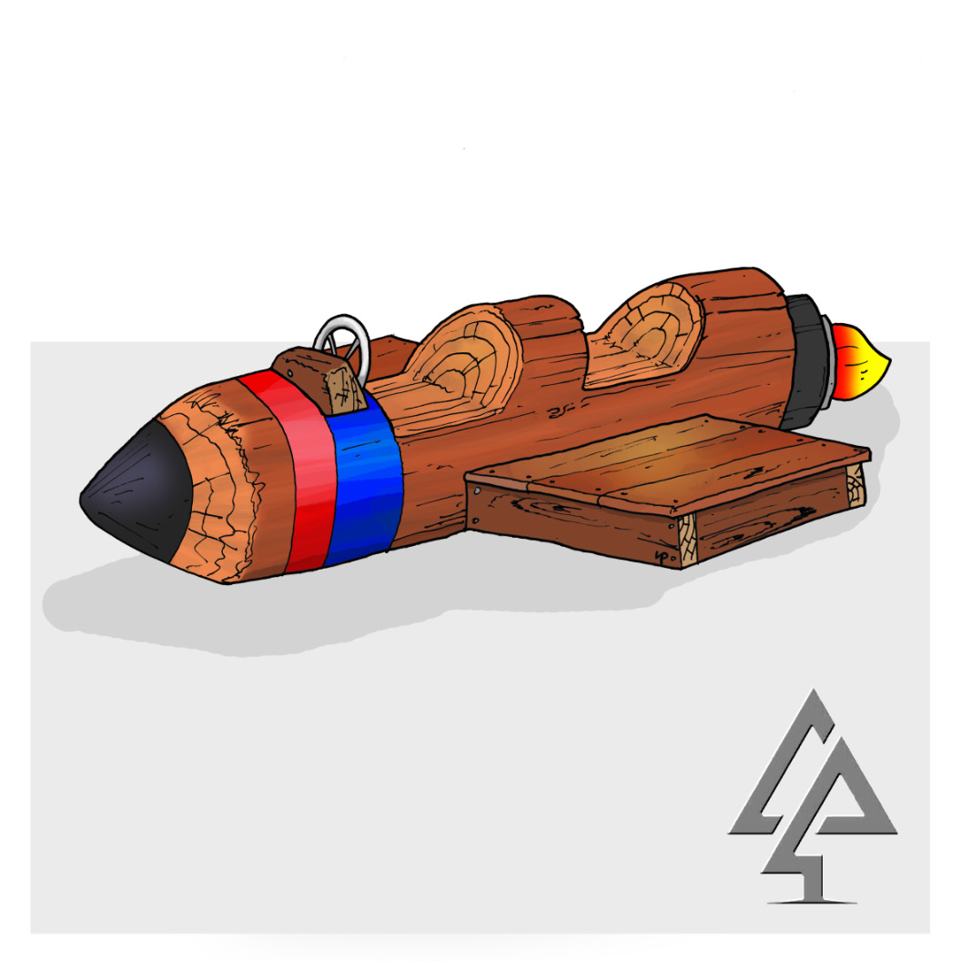 Log Rocket Ship
