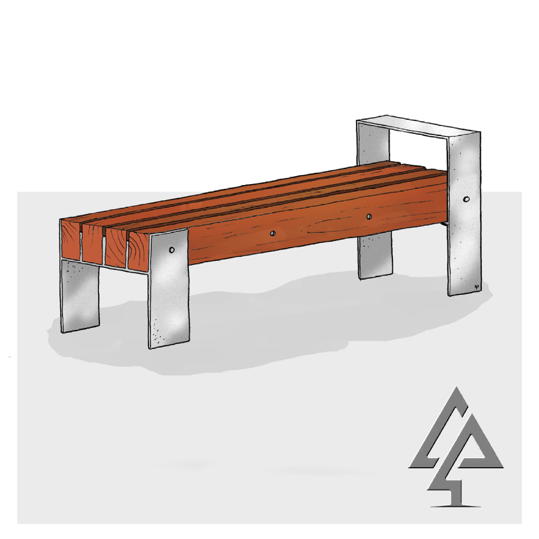 Bench Seat Type B with Armrest